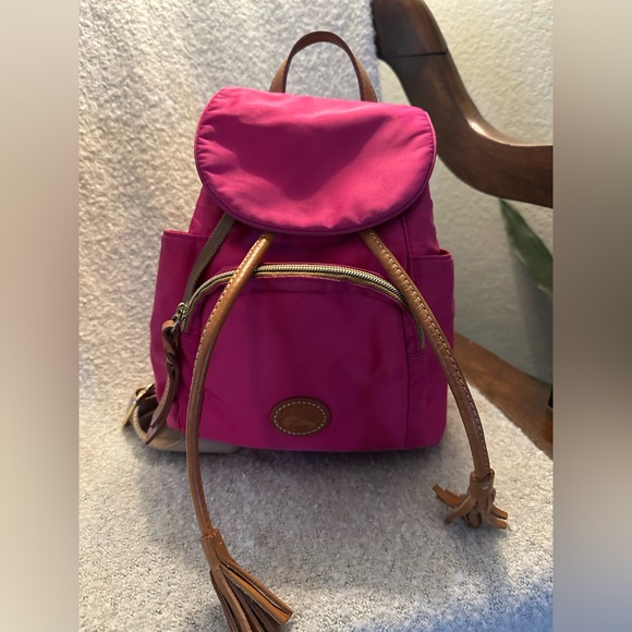 Dooney & Bourke Pink Backpack with Tan Accents main image 5